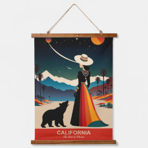 California: The Land of Dreams Hanging Tapestry