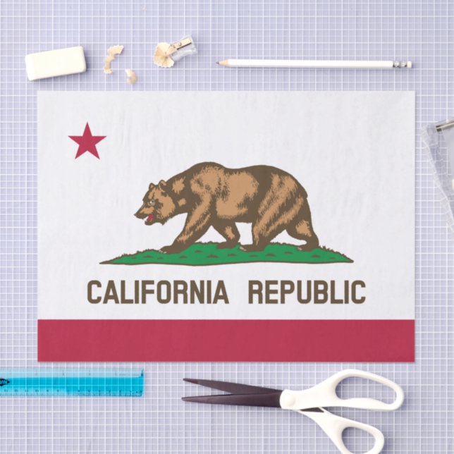 California tissue paper, Californian Flag Tissue Paper (Craft)