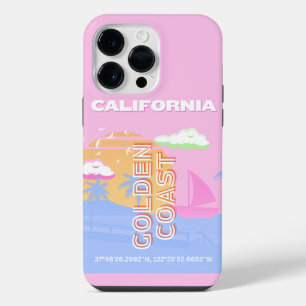 California, Travel Art, Preppy iPhone 14 Pro Max Case