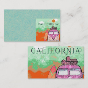 California Travel Poster Business Card