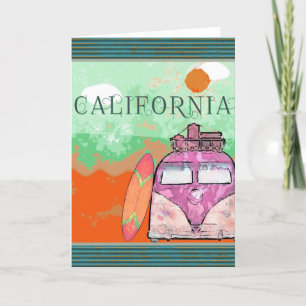 California Travel Poster Card