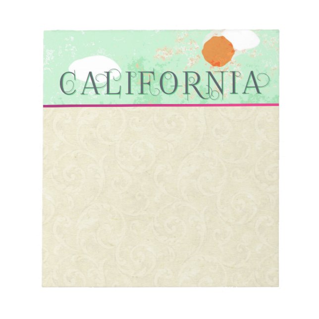 California Travel Poster Notepad (Front)