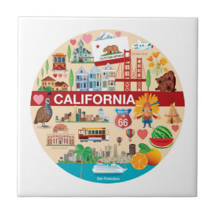California Travels Ceramic Tile
