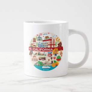 California Travels Large Coffee Mug