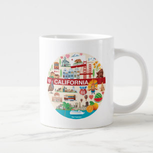 California Travels Large Coffee Mug