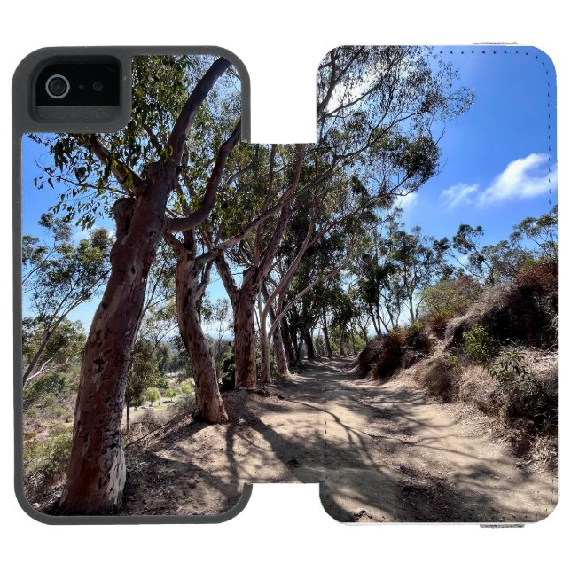 California trees in autumn sun.. incipio iPhone wallet case (Folio Open)