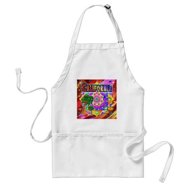 California Tropical Friends Apron (Front)