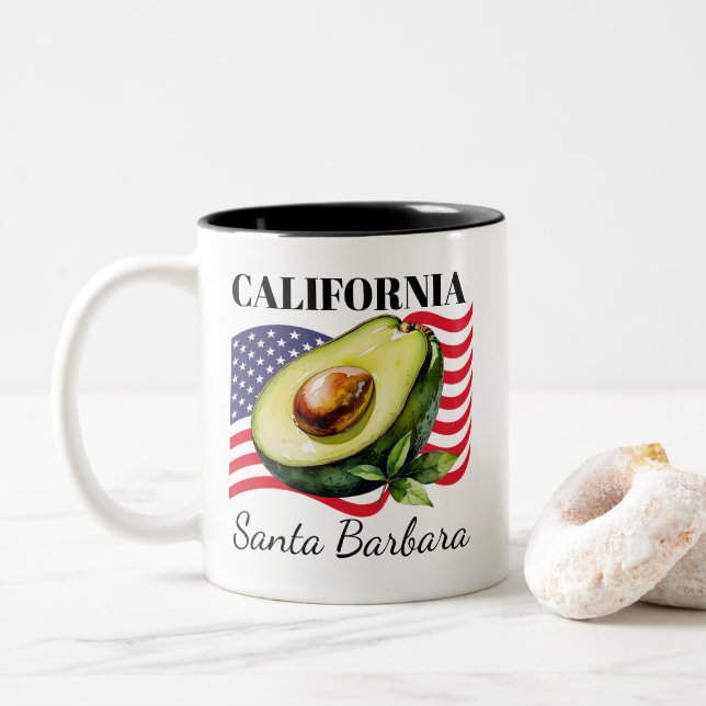 California Two-Tone Mug (With Donut)