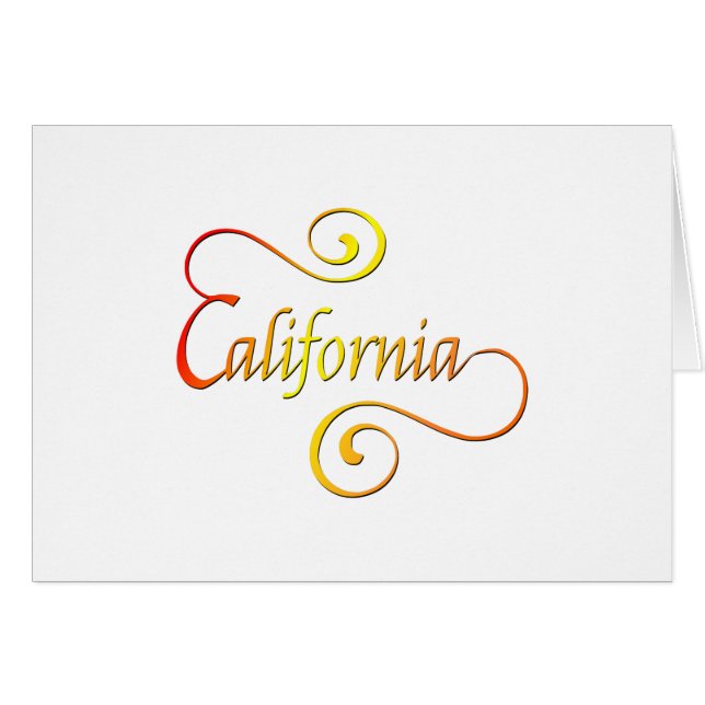 California Typography Art (Front Horizontal)
