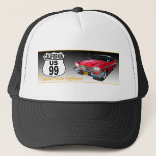 California U S Route 99 - The Golden State Trucker Hat