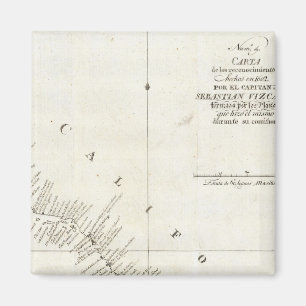 California Uncolored chart Magnet