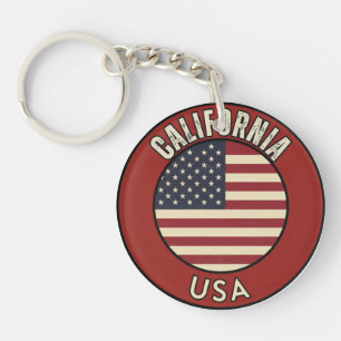 California United States Key Ring