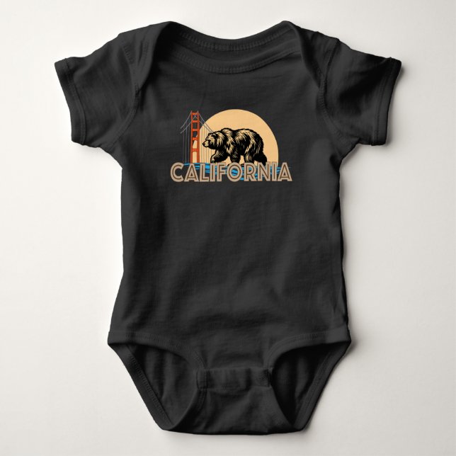 California United States of America Baby Bodysuit (Front)