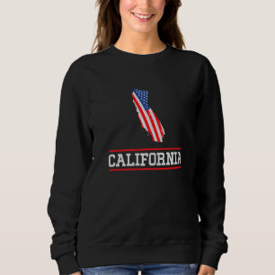 California US Flag US State California Souvenir Sweatshirt