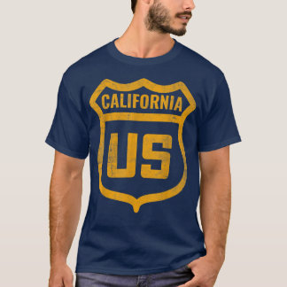California - US highway distressed weathered look  T-Shirt