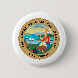 California, USA 6 Cm Round Badge