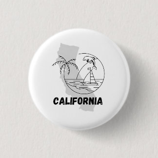 CALIFORNIA USA design 3 Cm Round Badge