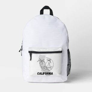 CALIFORNIA USA design Printed Backpack