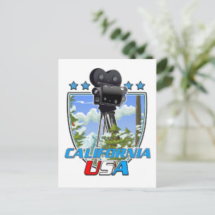 California USA Holiday Postcard
