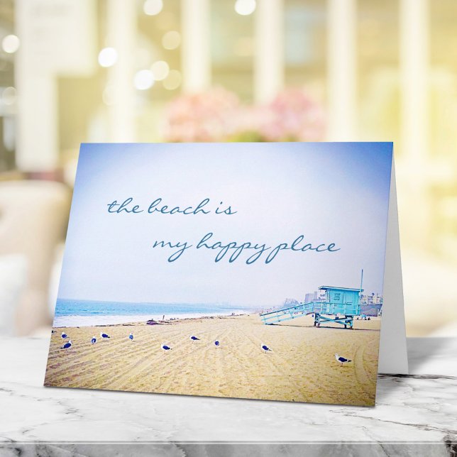 California Vacation Beach Is My Happy Place Script Card (Creator Uploaded)