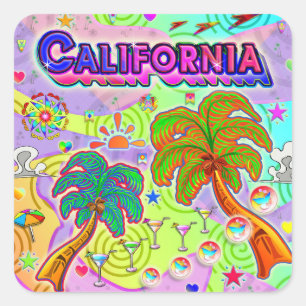 California Vacation Target Sticker