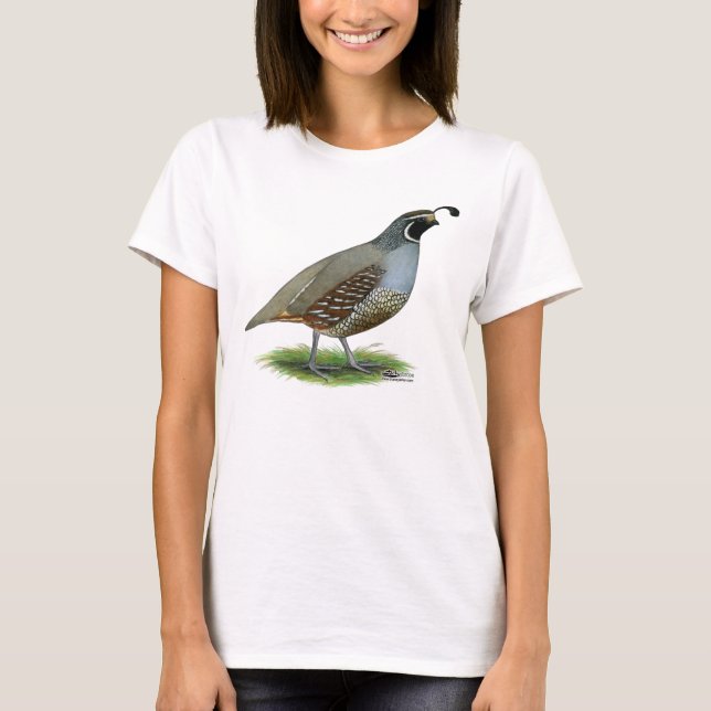 California Valley Quail T-Shirt (Front)