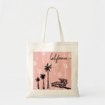california vibes tote bag (cotton candy pink) V2