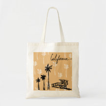california vibes tote bag (dusty ochre yellow) V2
