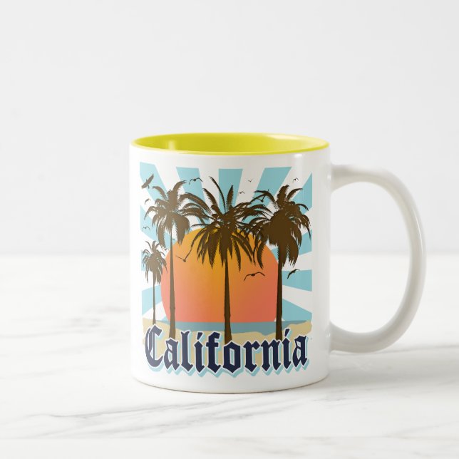 California Vintage Souvenir Two-Tone Coffee Mug (Right)