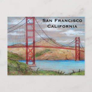 California Vintage Tourism Travel Add Postcard
