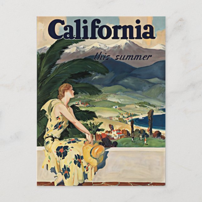 California Vintage Travel Postcard (Front)