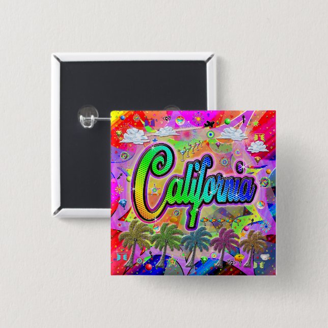 California Vista Express Button (Front & Back)