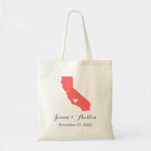 California Wedding Welcome Tote Bag