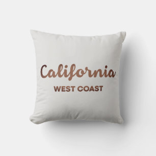 California West Coast Nice Design Text Cushion