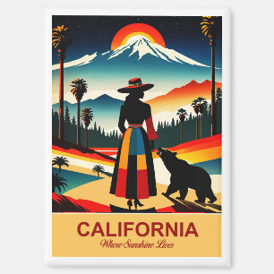 California: Where Sunshine Lives Magnet