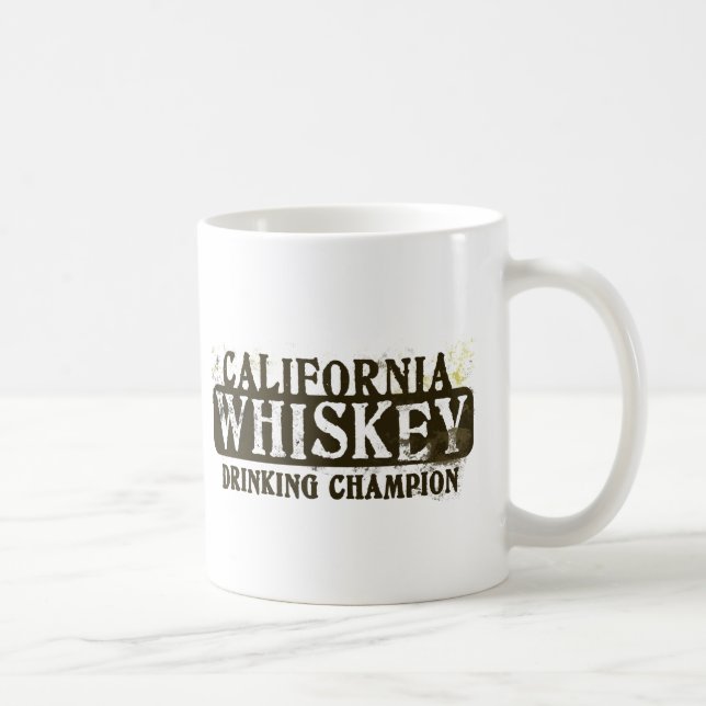 California Whiskey Drinking Champion Coffee Mug (Right)