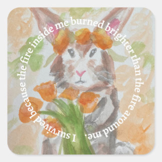 California Wildfire Relief Fundraiser  Square Sticker