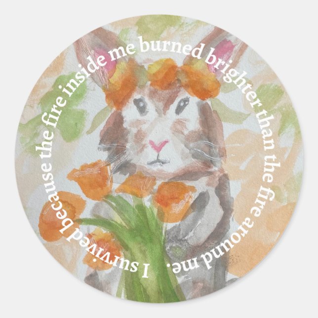 California Wildfire Relief Fundraiser Sticker (Front)