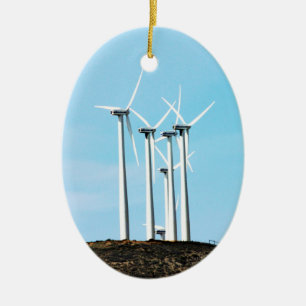 California Windmills Ceramic Tree Decoration