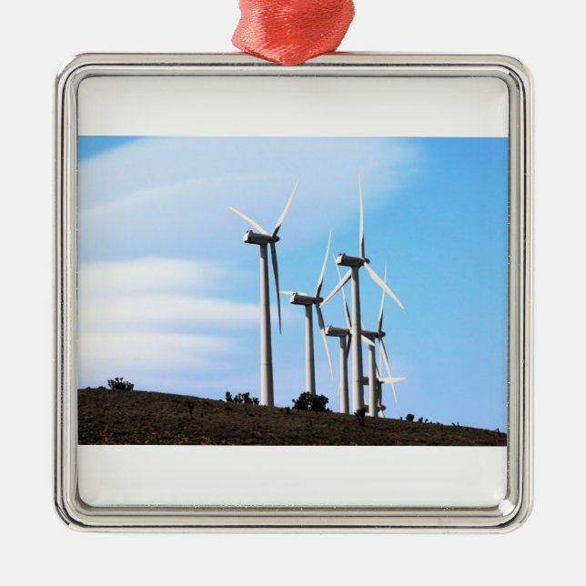 California Windmills Metal Tree Decoration (Front)