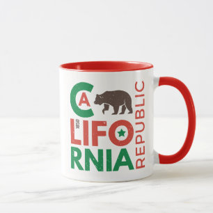 California With Grizzly Bear Logo Mug