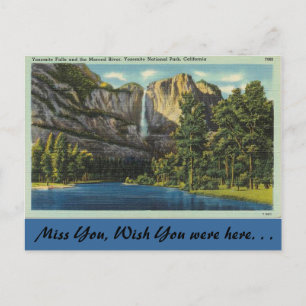 California, Yosemite Falls Postcard