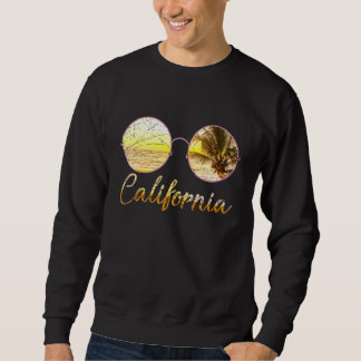 Californian Beach Summer Ca Sunglasses Sunset Cali Sweatshirt