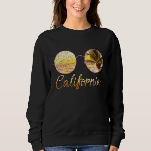 Californian Beach Summer Ca Sunglasses Sunset Cali Sweatshirt