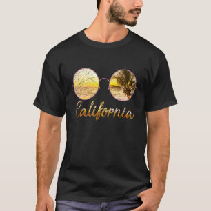Californian Beach Summer Ca Sunglasses Sunset Cali T-Shirt