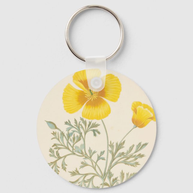 Californian Eschscholtzia Key Ring (Front)
