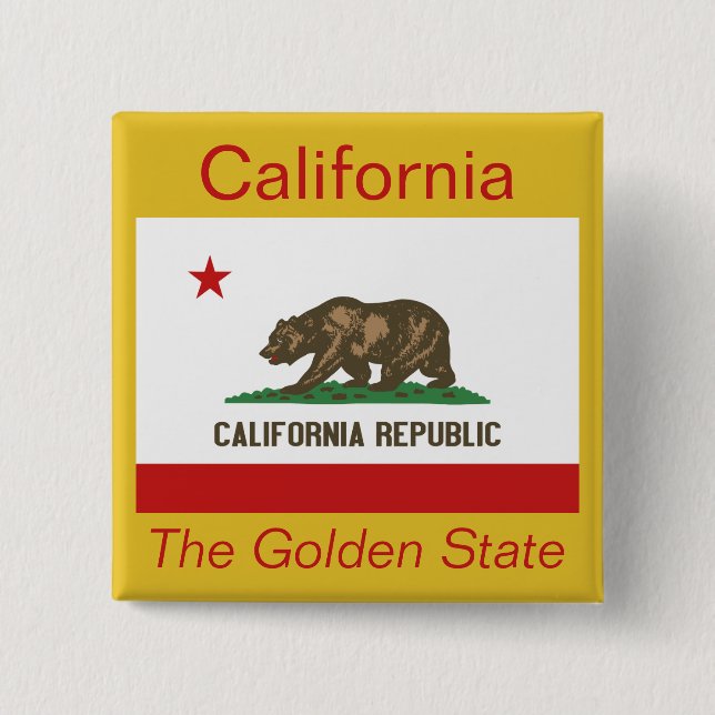 Californian Flag Button (Front)
