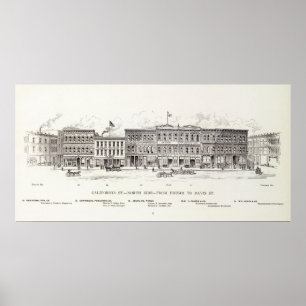 Californiao North side Drumm and Davis Poster