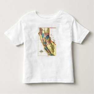 CaliforniaPanoramic Map Toddler T-Shirt