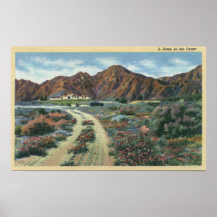 CaliforniaScenic Desert View of Residence Poster